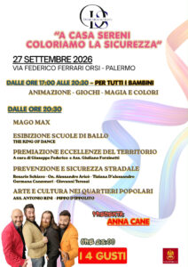 “A casa sereni, coloriamo la sicurezza”, domenica 27 settembre in II Circoscrizione una giornata di divertimento e sensibilizzazione