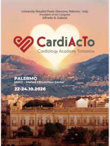 Il congresso internazionale Cardiology Academy Tomorrow, la terza edizione a Palermo dal 22 al 24 ottobre 2026